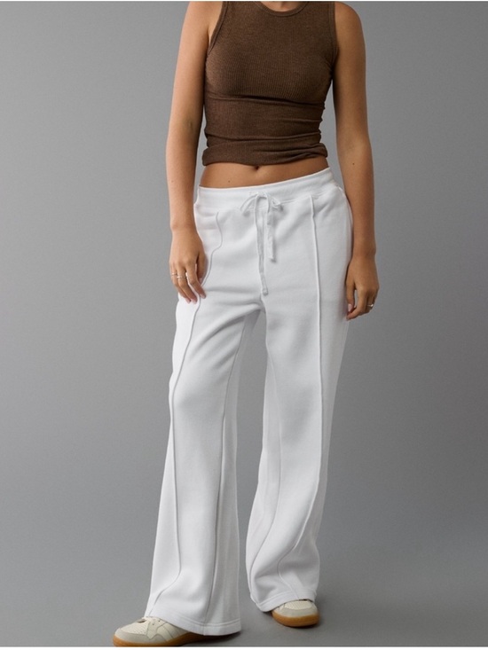 American Eagle Outfitters Pants - NWT AE Wide-Leg Lounge Pants in White